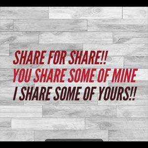 Share, Comment, I share back!